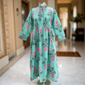 XS/S Afra Printed Cotton Dress 54" Long Jalabiya