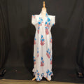S-M Amani Cotton Printed Dress 57" Long Jalabiya