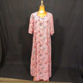 L-XL Ariya Cotton Printed Dress 57" Long Jalabiya