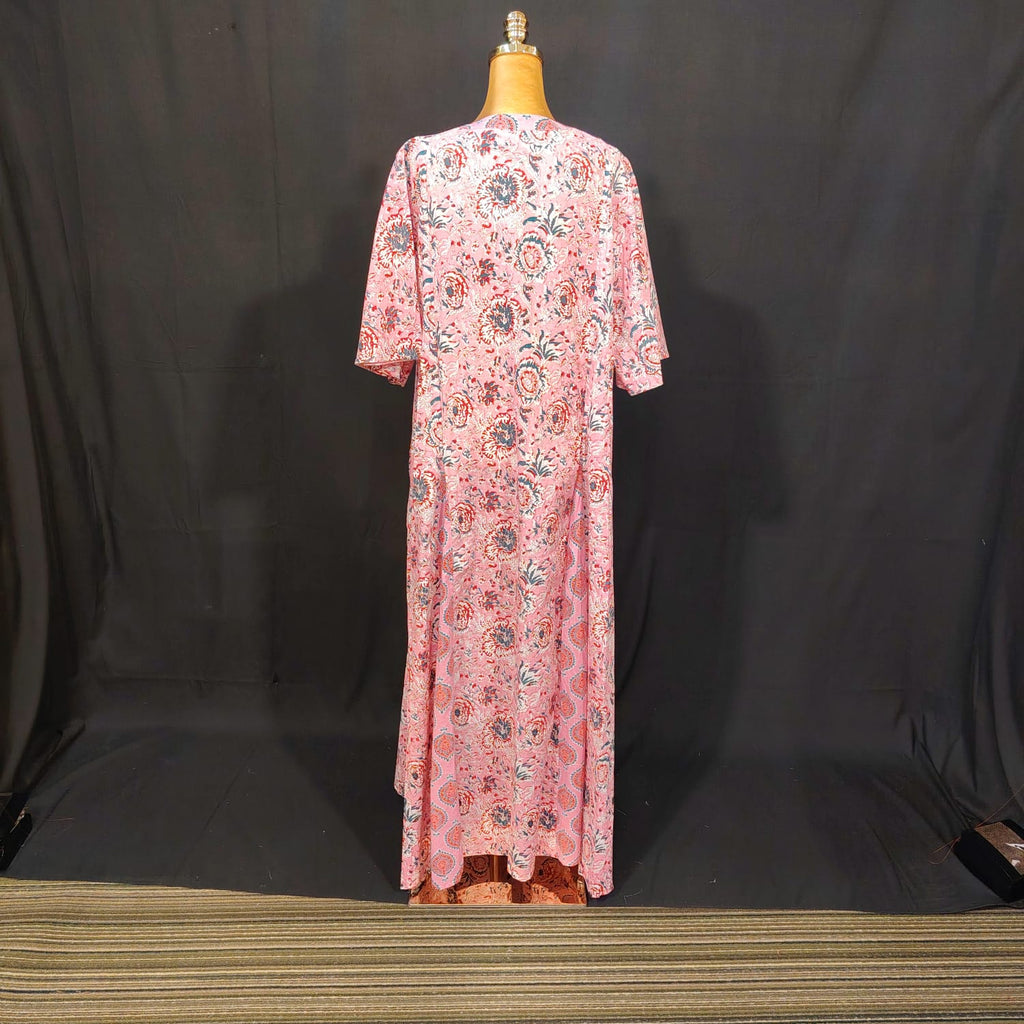 L-XL Ariya Cotton Printed Dress 57" Long Jalabiya