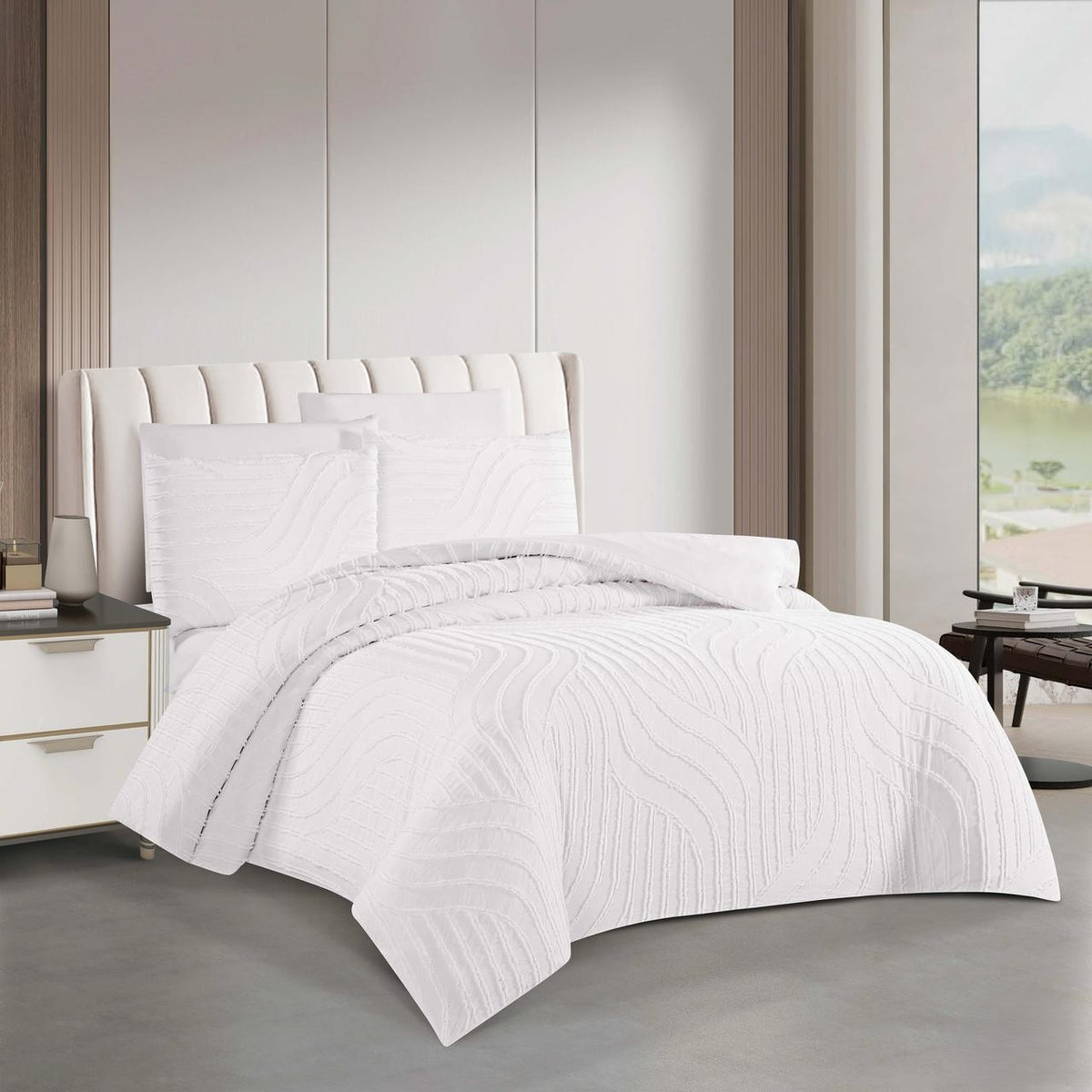 Premium Embroidered Duvet Set 6 Pcs, King size