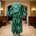 L/XL Aaron Printed Cotton Dress 57" Long Jalabiya With Sheila