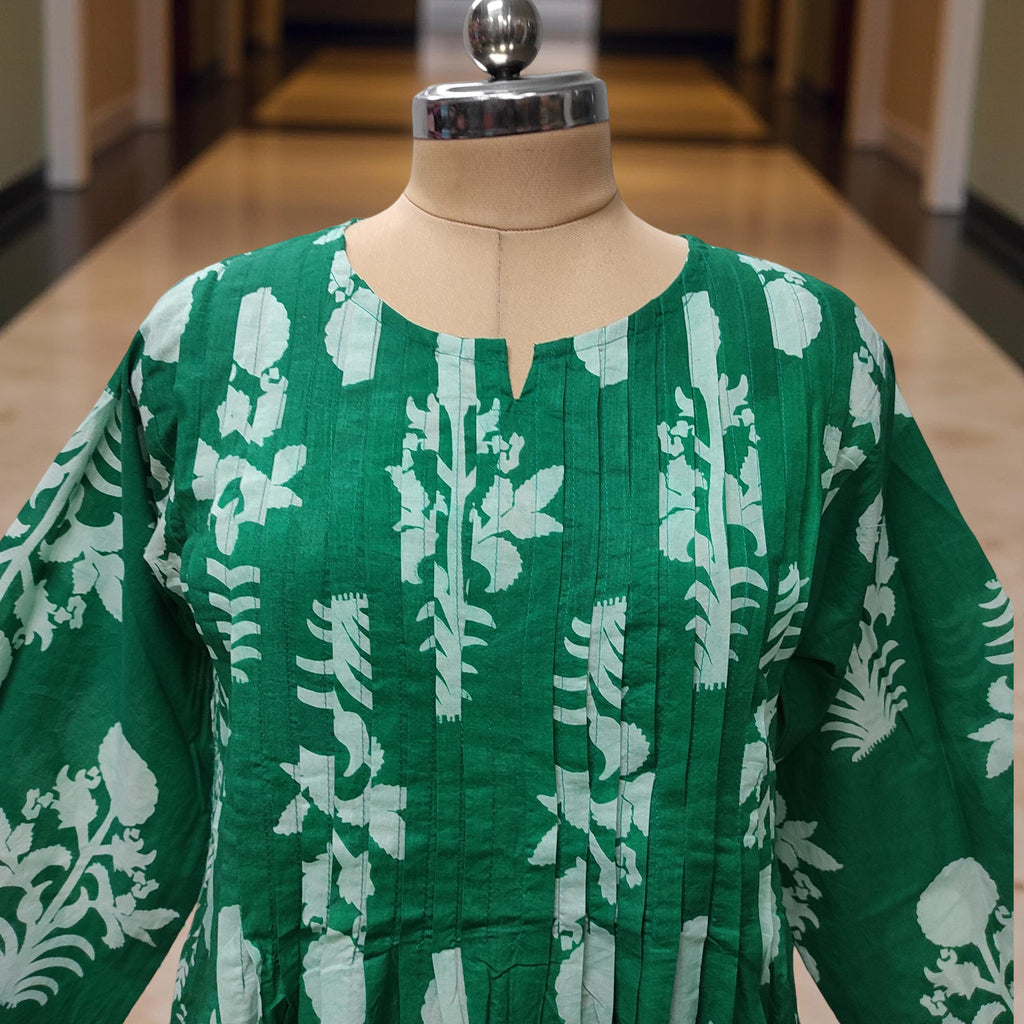 L/XL Aaron Printed Cotton Dress 57" Long Jalabiya With Sheila