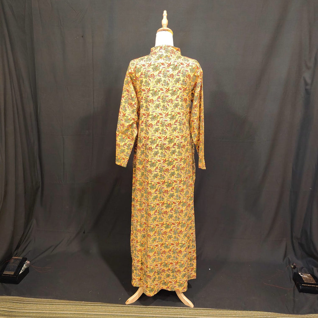 S-M Aya Cotton Printed Dress 57" Long Jalabiya