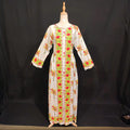 S-M Bhopali Printed Cotton Dress 57" Long Jalabiya
