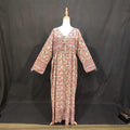 L-XL Beach Cotton Printed Dress 57" Long Jalabiya