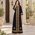 S/M Bhopali Printed Cotton Long Dress Jalabiya – 57"