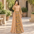 2XL-3XL Heba Printed Cotton Long Dress Jalabiya – 57