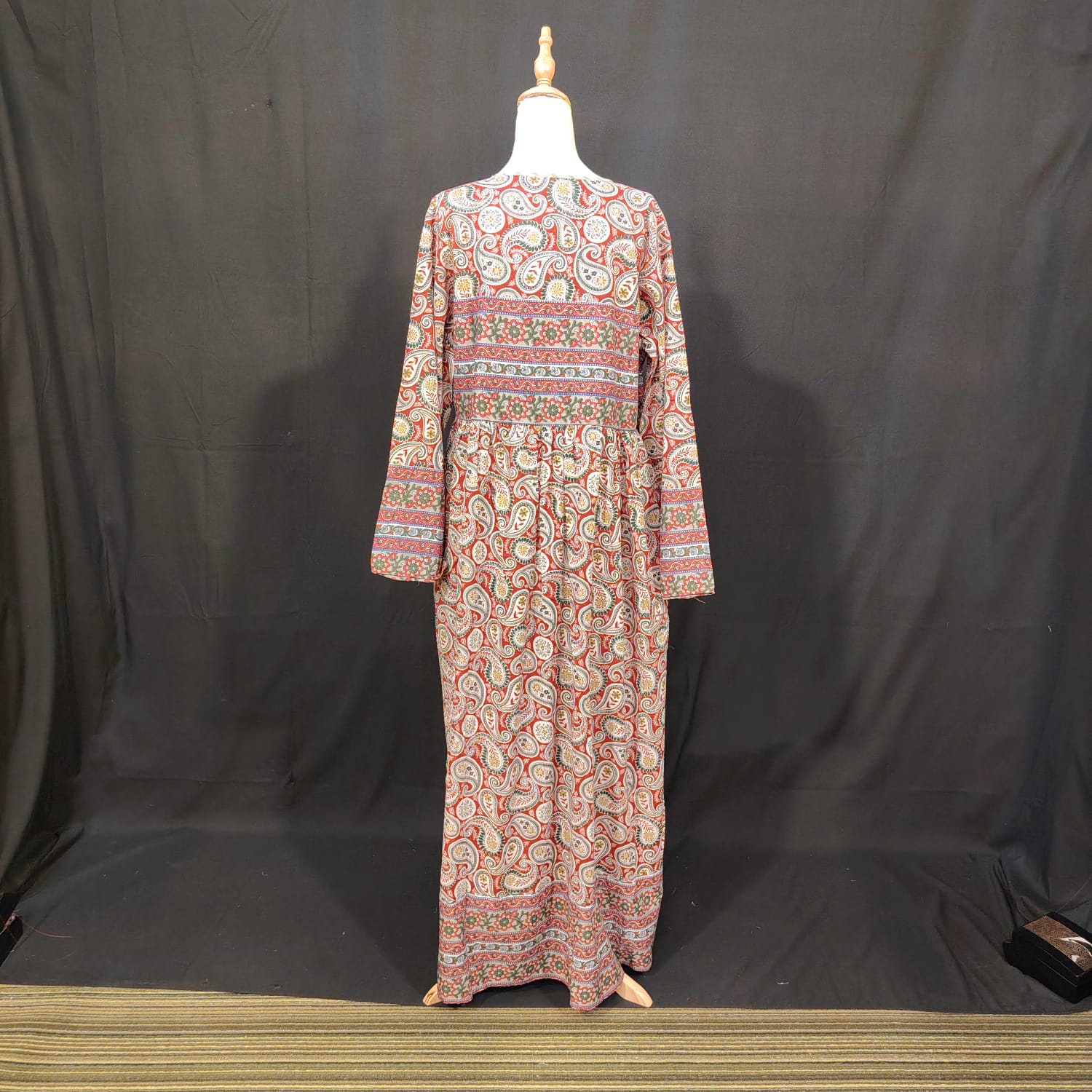 L-XL Beach Cotton Printed Dress 57" Long Jalabiya