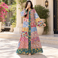 S/M Special Printed Cotton Dress 57" Long Jalabiya
