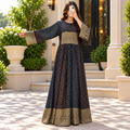 S/M Special Printed Cotton Dress 57" Long Jalabiya
