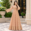XS-S Priam Printed Cotton Dress 54" Long Jalabiya