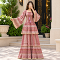 XS-S Priam Printed Cotton Dress 54" Long Jalabiya