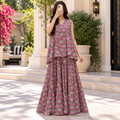 S/M Skirt and Top Printed Cotton Dress
