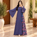 S/M Cindrella Printed Cotton Long Dress Jalabiya – 57"