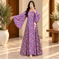 2XL/3XL Cindrella Printed Cotton Long Dress Jalabiya – 57