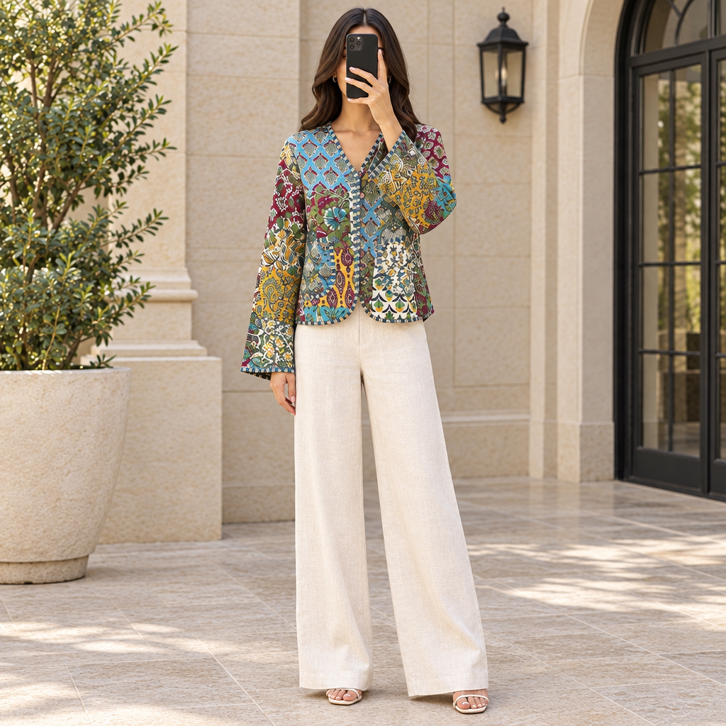 L Jacket Cotton Length-22 inches