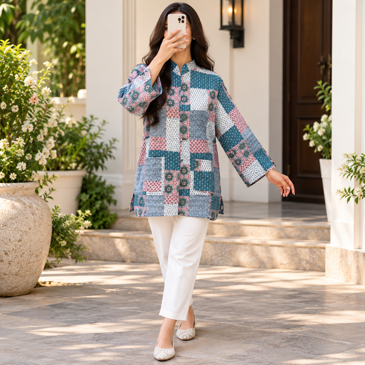 L/XL Jacket Cotton Printed