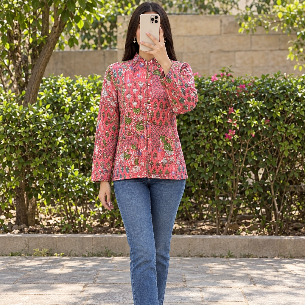 3XL Jacket Cotton Printed