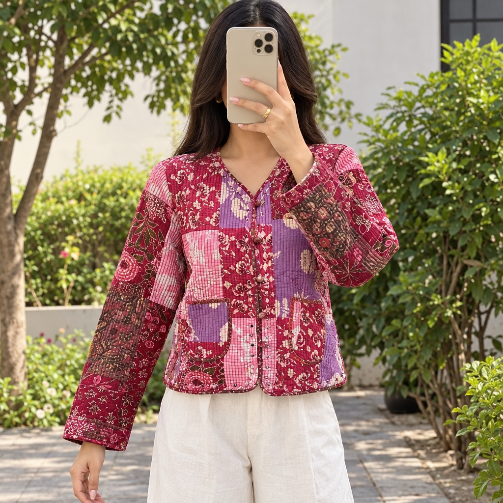 S Jacket Cotton Printed
