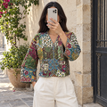 L Jacket Cotton Printed