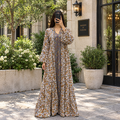 L/XL Crystal Cotton Abaya & Inner  Set length 57” Long