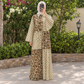 L/XL Fatim Printed Cotton Dress 57" Long Jalabiya