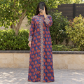 S/M Aafreen Printed Cotton Long Dress Jalabiya – 57