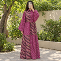 S/M Fatim Printed Cotton Long Dress Jalabiya – 57