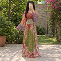 S/M Musira Printed Cotton Long Dress Jalabiya – 57
