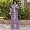 L/XL Aafreen Printed Cotton Dress 57" Long Jalabiya