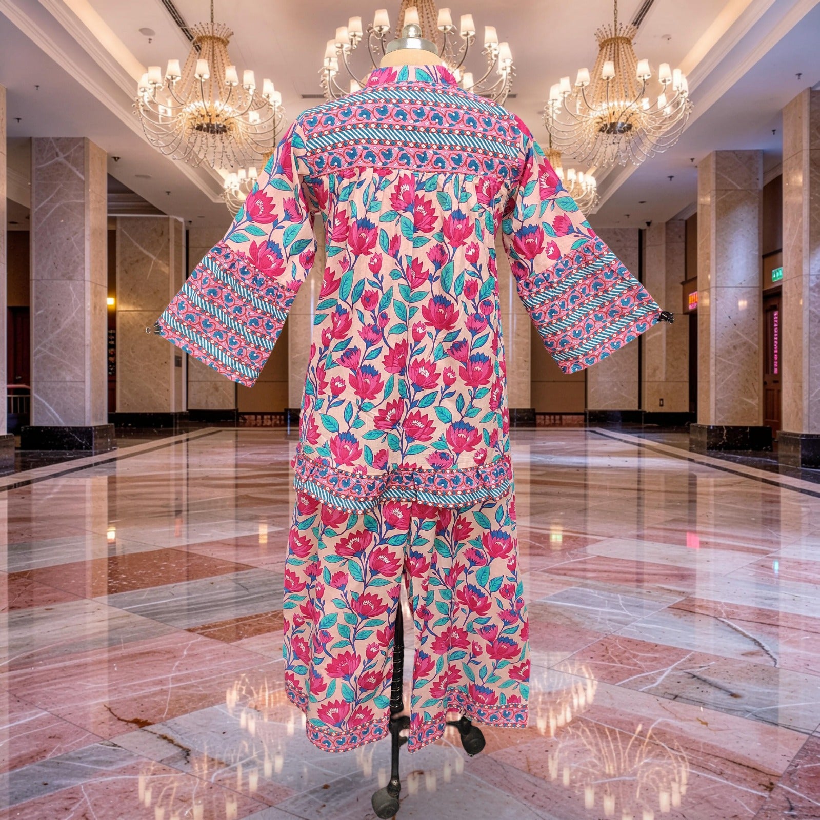 Baria Co-ord Set Cotton Dress Jalabiya