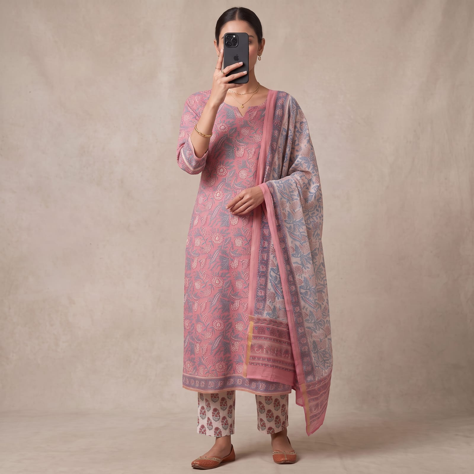 Luxury Premium Stitched Chanderi Suit With Sheila CCS 81