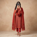 Luxury Premium Stitched Cotton Suit With Chiffon Sheila CEN-201