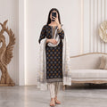 Luxury Premium Stitched Cotton Suit With Chiffon Sheila CEN-701