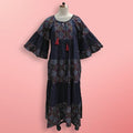 L/XL Gaby Multi Printed Cotton Dress 57" Long
