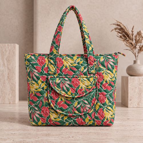 BG 8 Elegant Classic Quilted Tote Bag