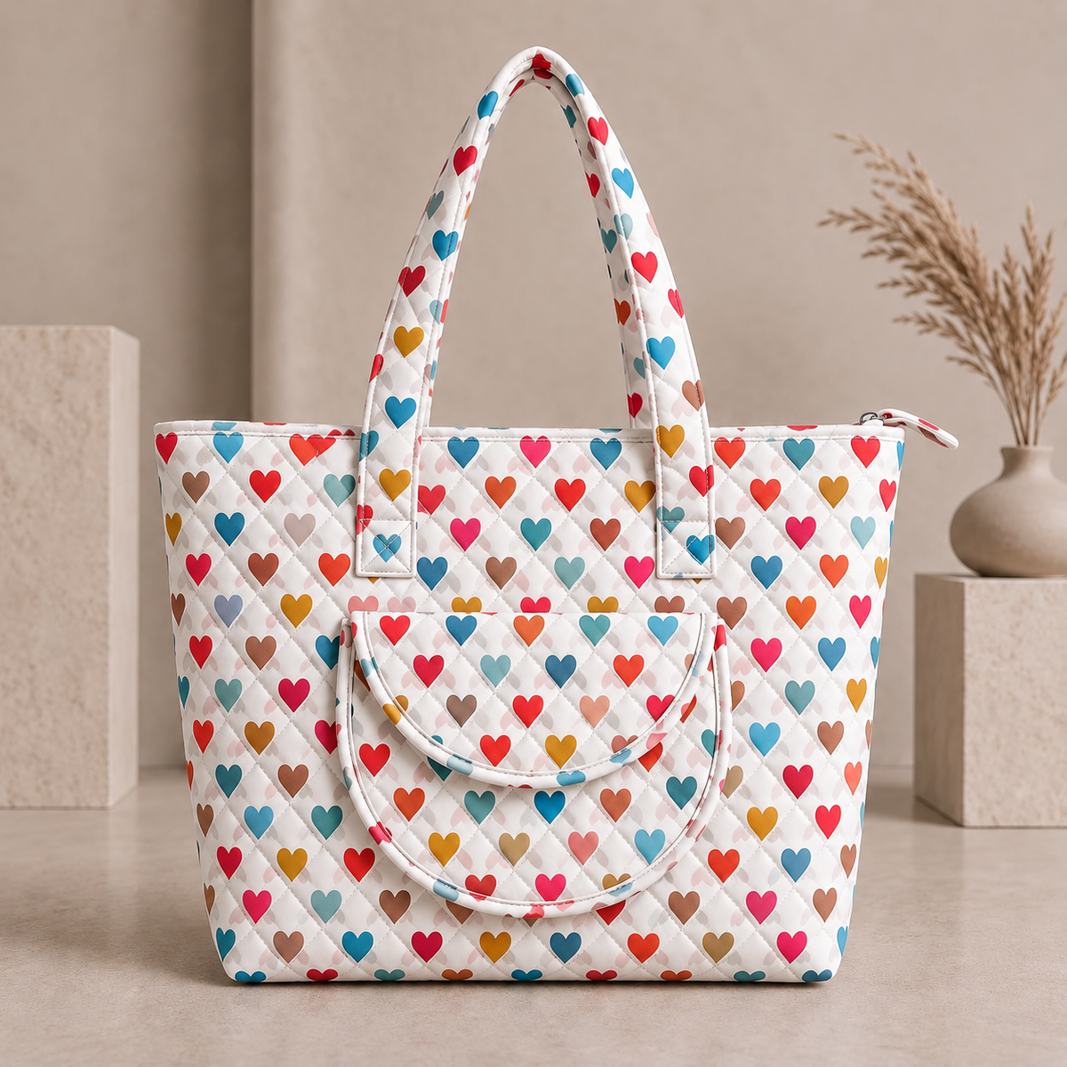 BG 8 Elegant Classic Quilted Tote Bag
