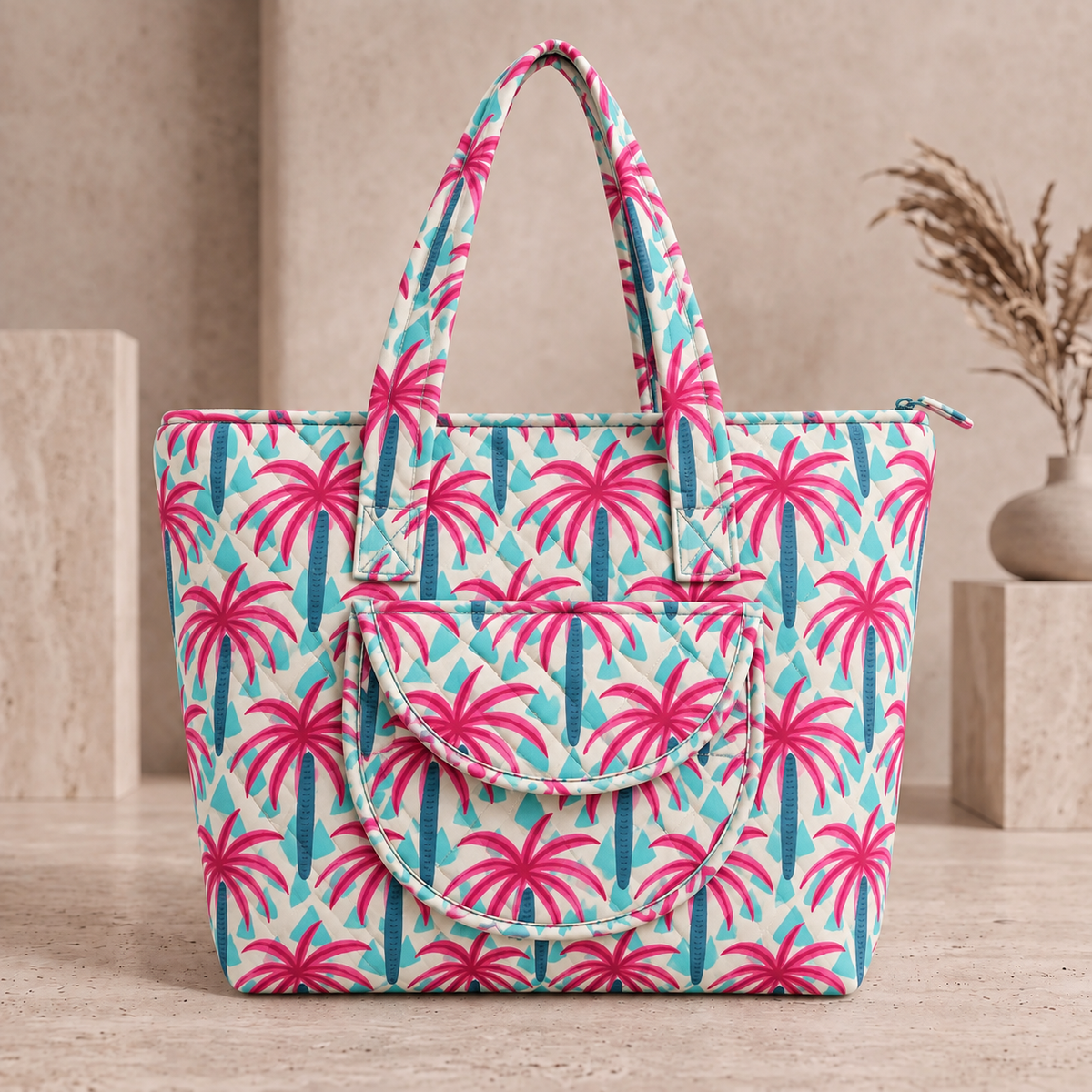 BG 8 Elegant Classic Quilted Tote Bag