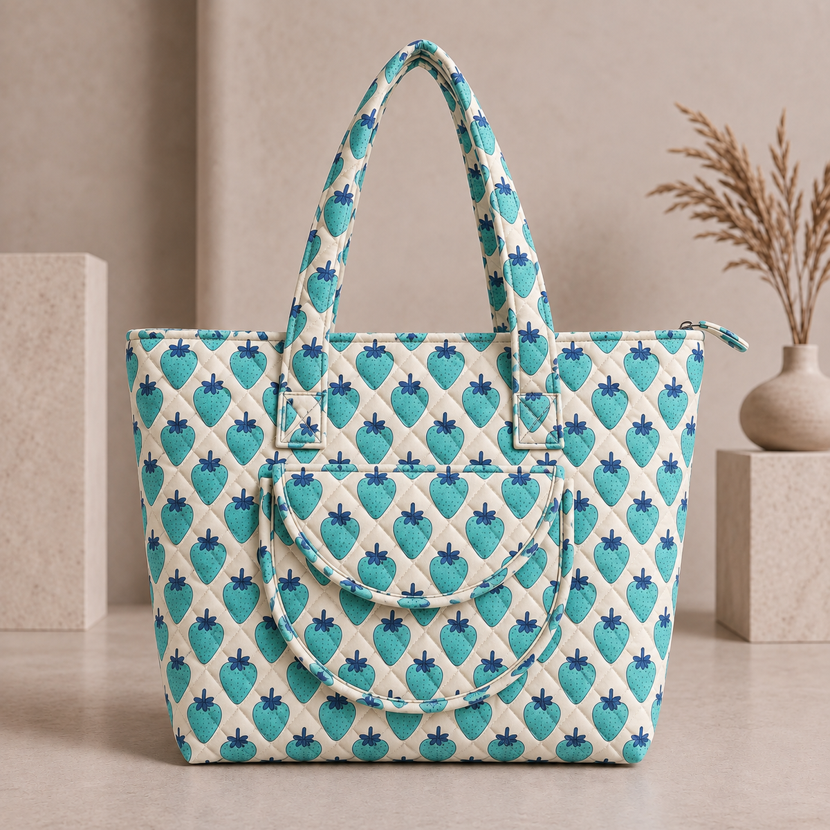 BG 8 Elegant Classic Quilted Tote Bag