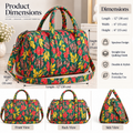 BG 4 Cotton Printed Duffle Bag With Zipper