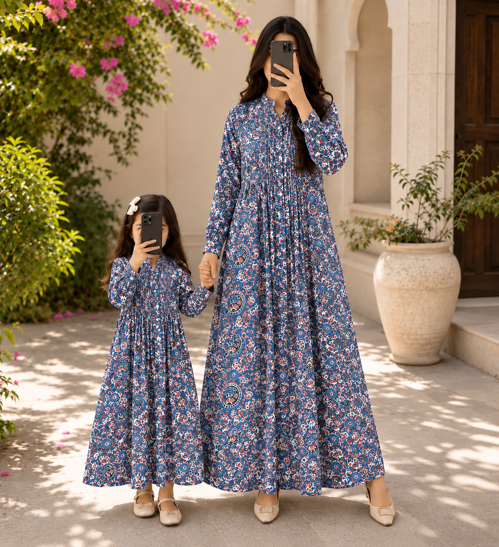 Asra 100% Premium Indian Cotton Jalabiya – Women’s Long Dress.