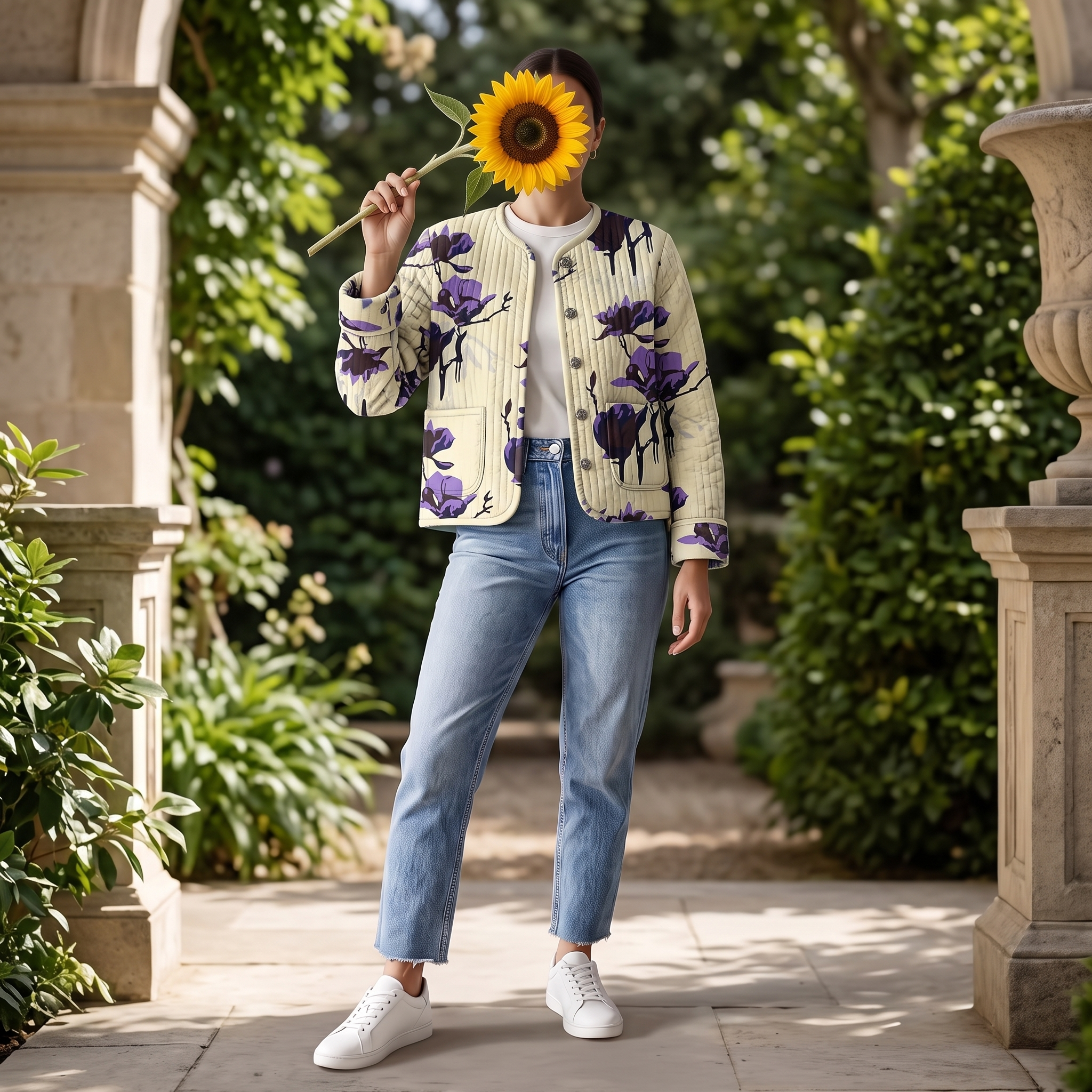 Premium Hand Printed Cotton Short Jacket for Women