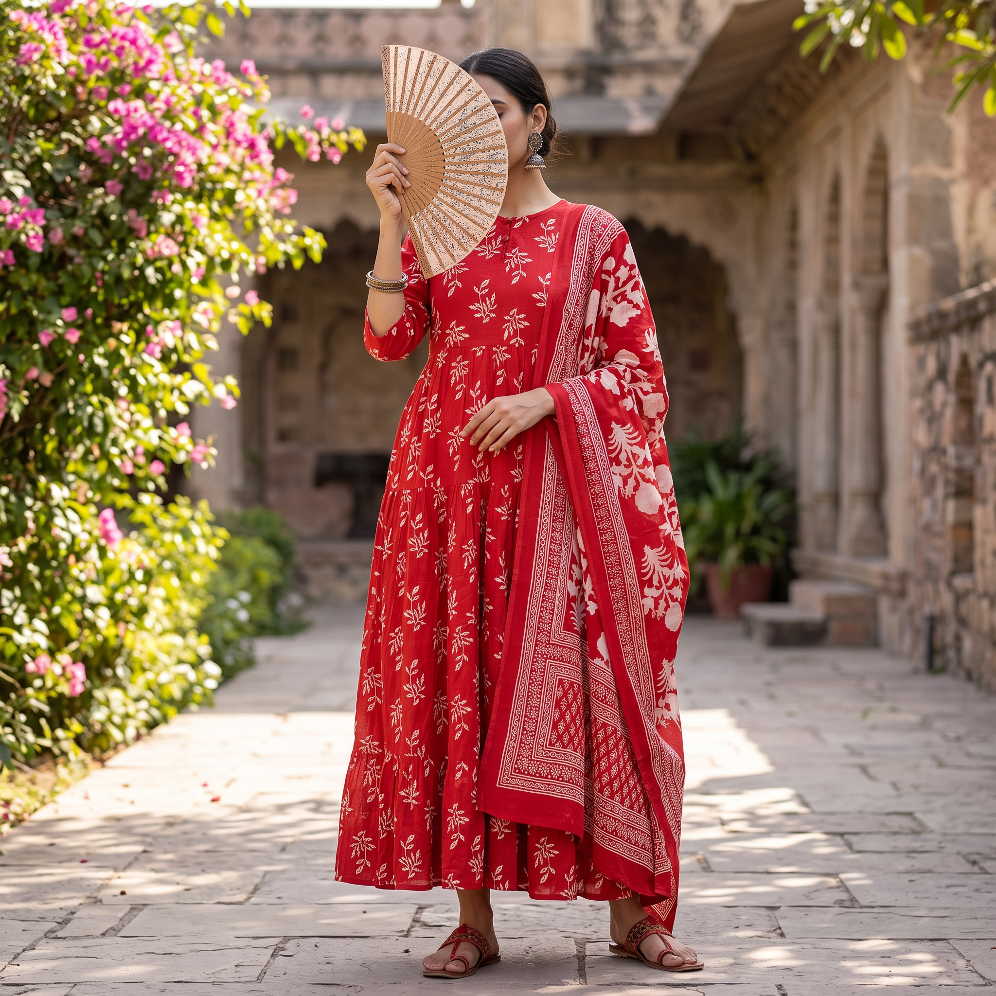 XS/S  Manha Printed  Dress 57" Long Jalabiya RN 958