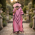 Free Size Farasha Kaftan Chiffon 55" Long Jalabiya