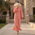 L/XL Crystal Teena Printed Cotton Dress 57" Long Jalabiya TNY 863