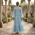 L/XL Gaby Multi Printed Cotton Dress 57" Long Jalabiya RN 1023