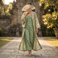 Free Size Cotton Abaya & Inner Set length 57” Long TN 313