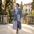 XS-S Fatim Printed Cotton Dress 54" Long Jalabiya