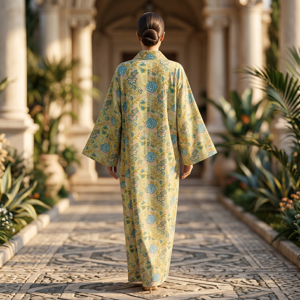 Free Size Cotton Abaya & Inner Set length 57” Long TN 313